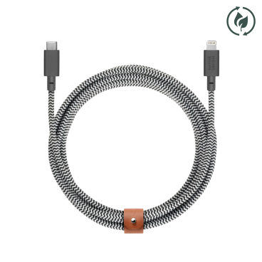 Кабель Native Union Belt XL USB-C/Lightning 3 метра цвет «зебра»