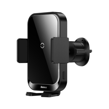 Автомобильный держатель для смартфона Baseus Halo Electric Wireless Charging Car Mount 15W Черный