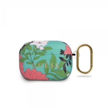Чехол Guess Silicone Case Flower N.1 Green для AirPods Pro