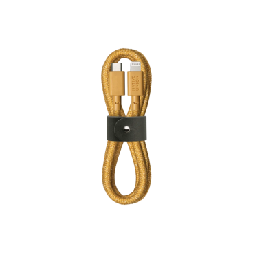 Кабель Native Union Belt USB-C/Lightning 1,2 метра цвет крафт золотой