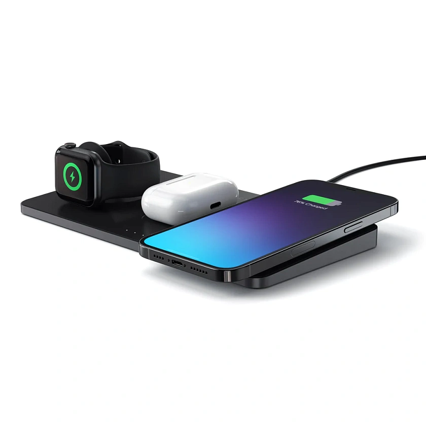 Зарядная станция Satechi Trio Wireless Charger с магнитным креплением