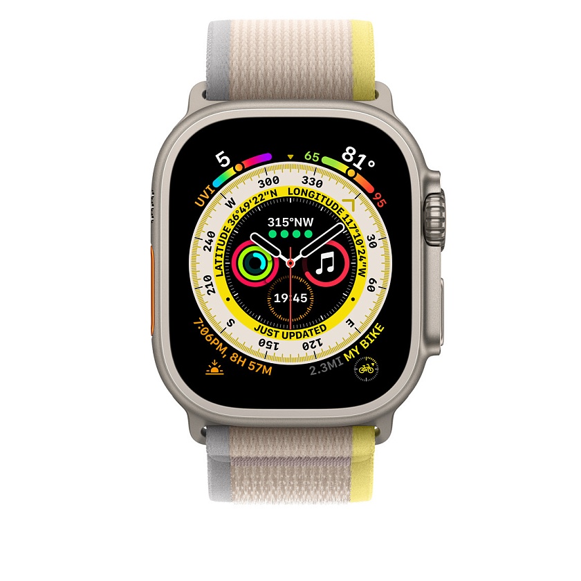 Нейлоновый ремешок Apple Yellow/Beige Trail Loop
