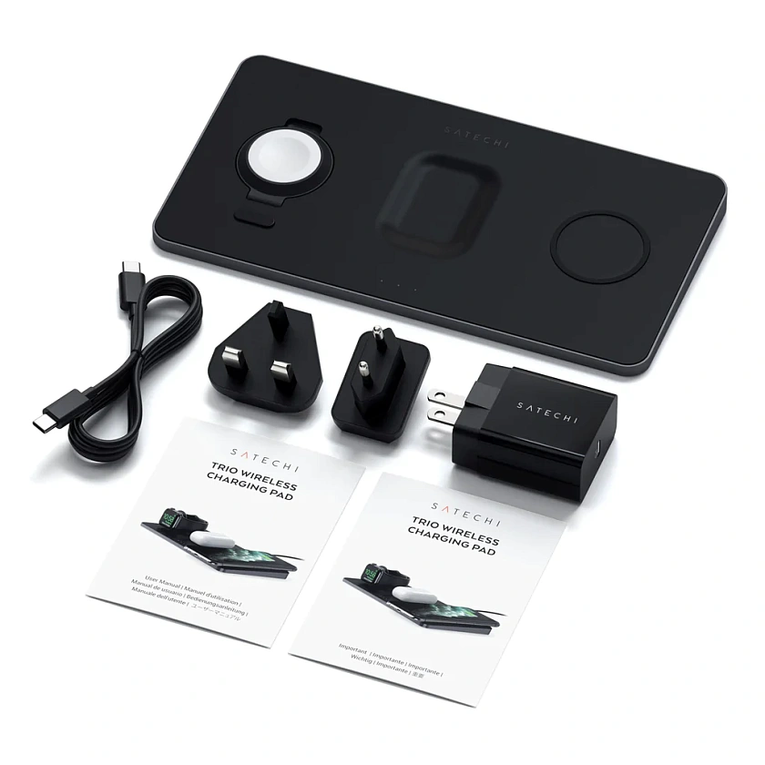 Зарядная станция Satechi Trio Wireless Charger с магнитным креплением