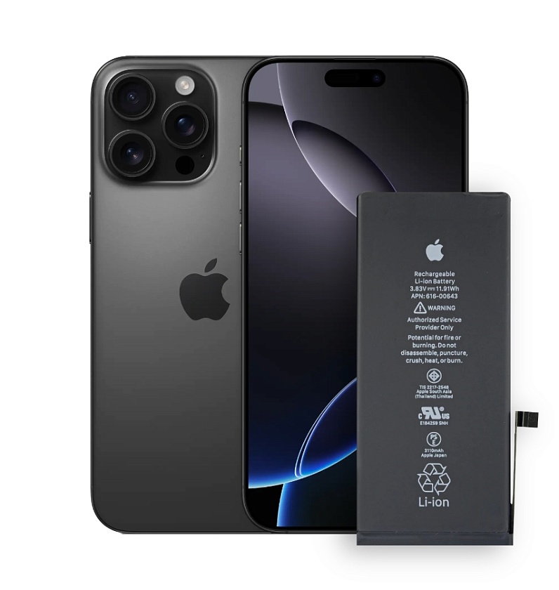 Замена аккумулятора iPhone 16 Pro