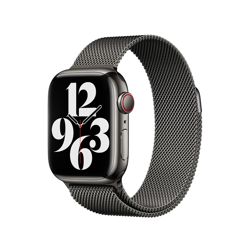 Стальной ремешок Apple Graphite Milanese Loop
