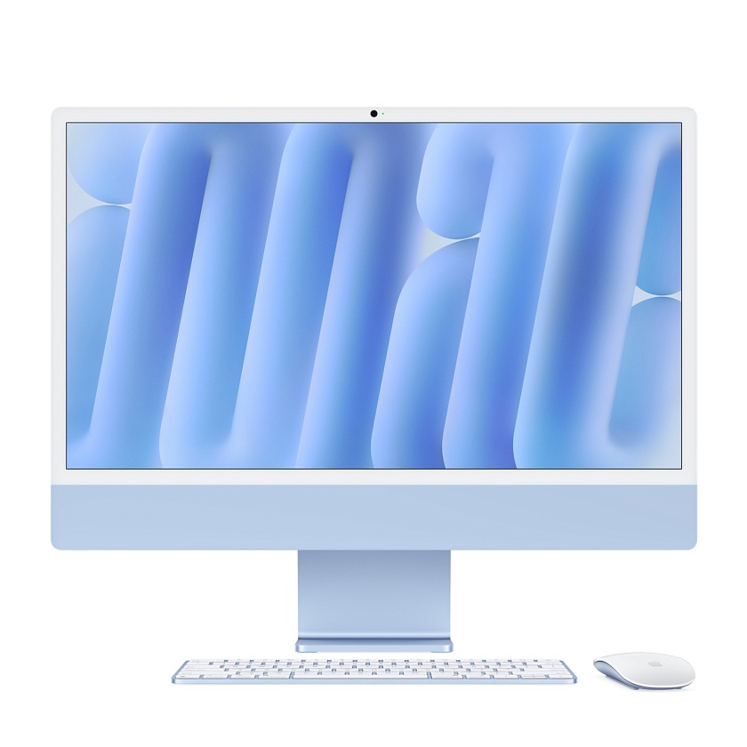 iMac 24" M4 10 ядер CPU 10 ядер GPU 256 Гб голубой
