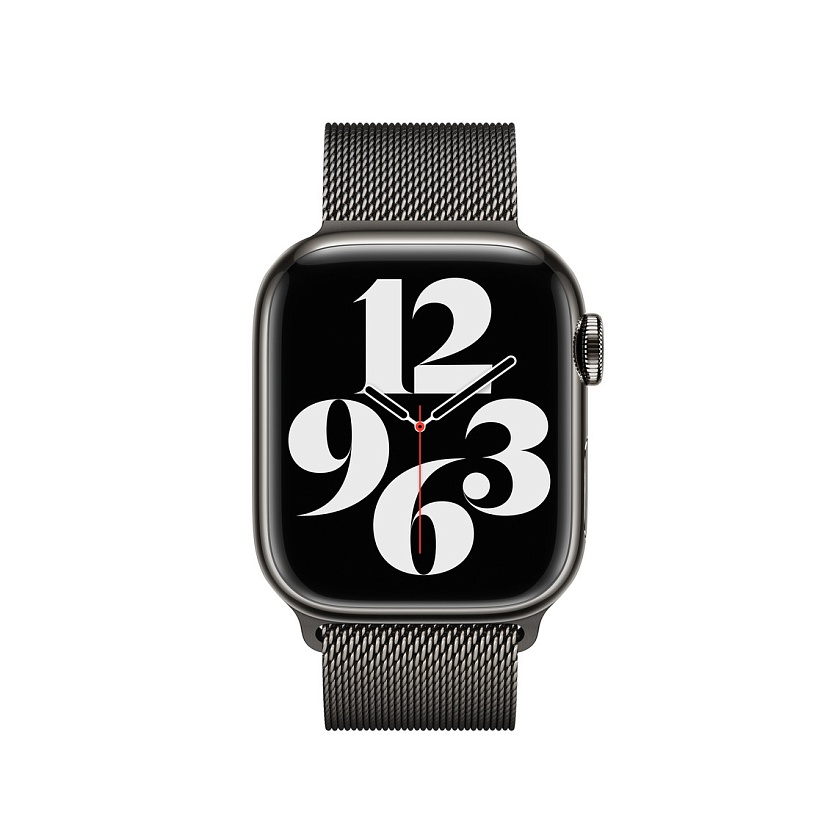 Стальной ремешок Apple Graphite Milanese Loop